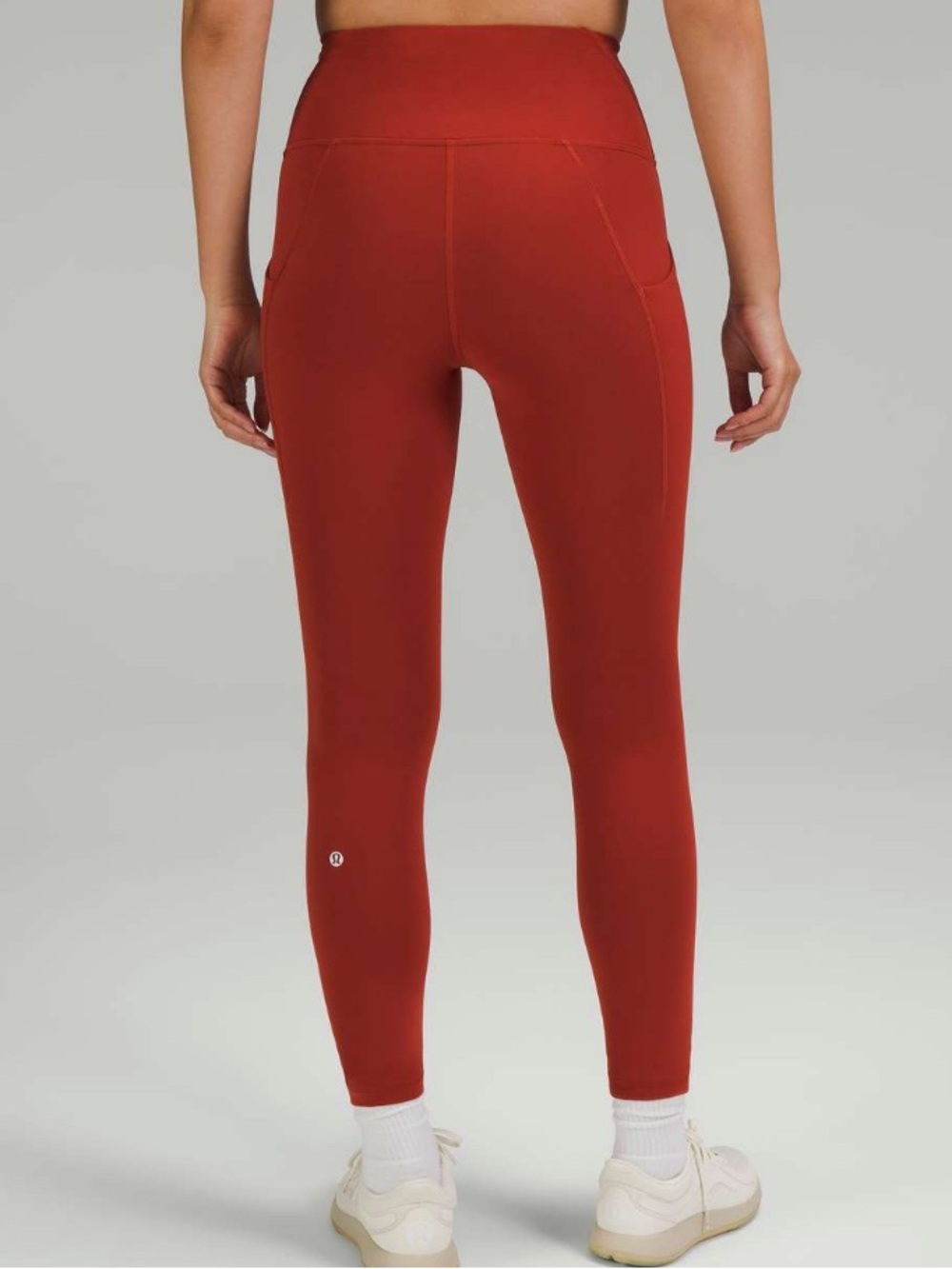 Lululemon Wunder Train High Rise Leggings with Pockets 25" Cayenne Size 8